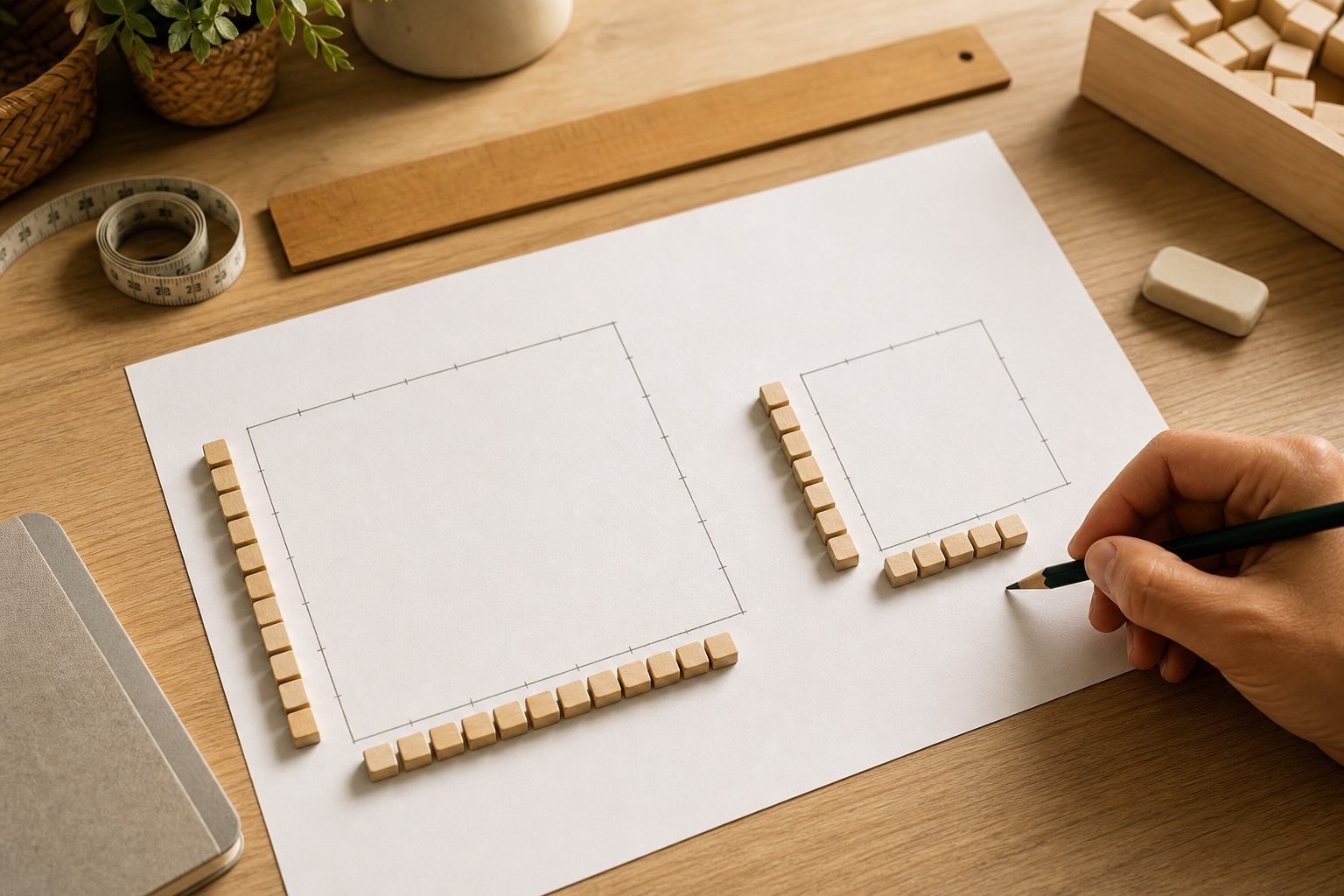 Exemples de périmètre : rectangle, carré et unités