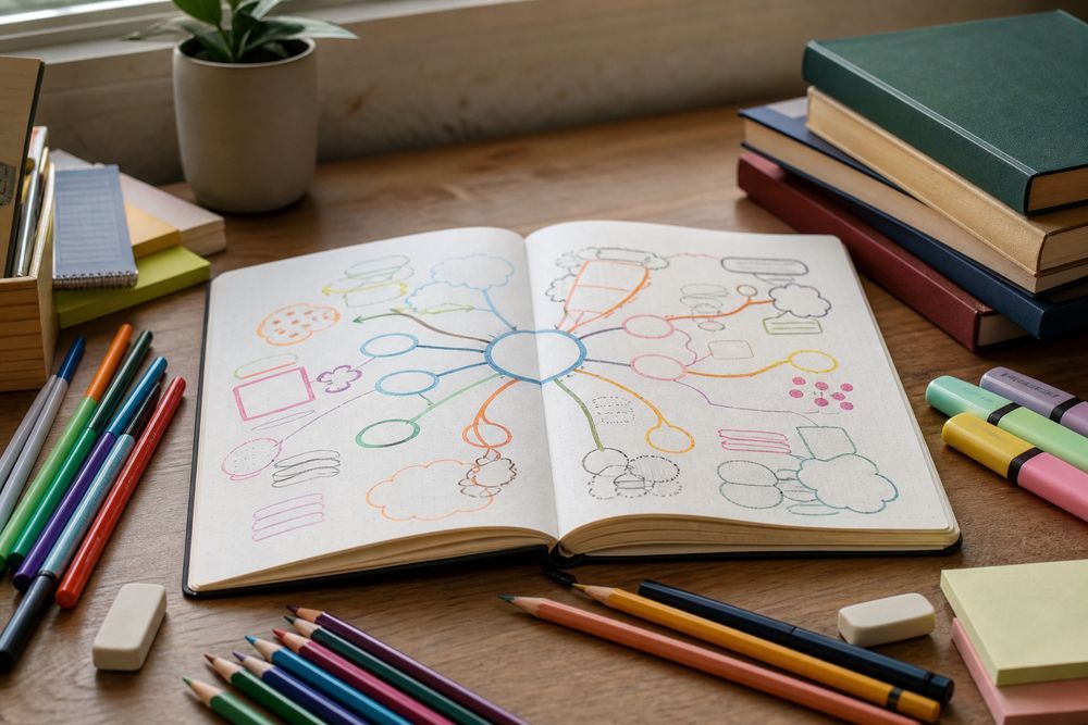 La carte mentale exemple aide à organiser ses idées en cours