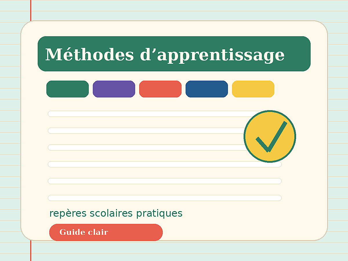 Méthodes d’apprentissage