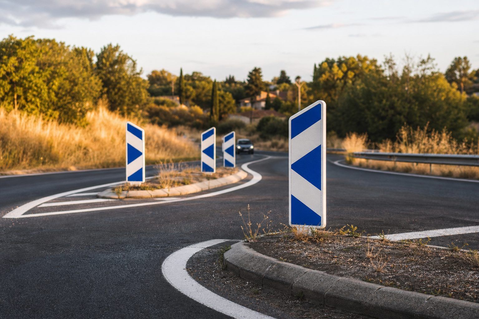 Les balises qui signalent un obstacle ou indiquent la voie à suivre