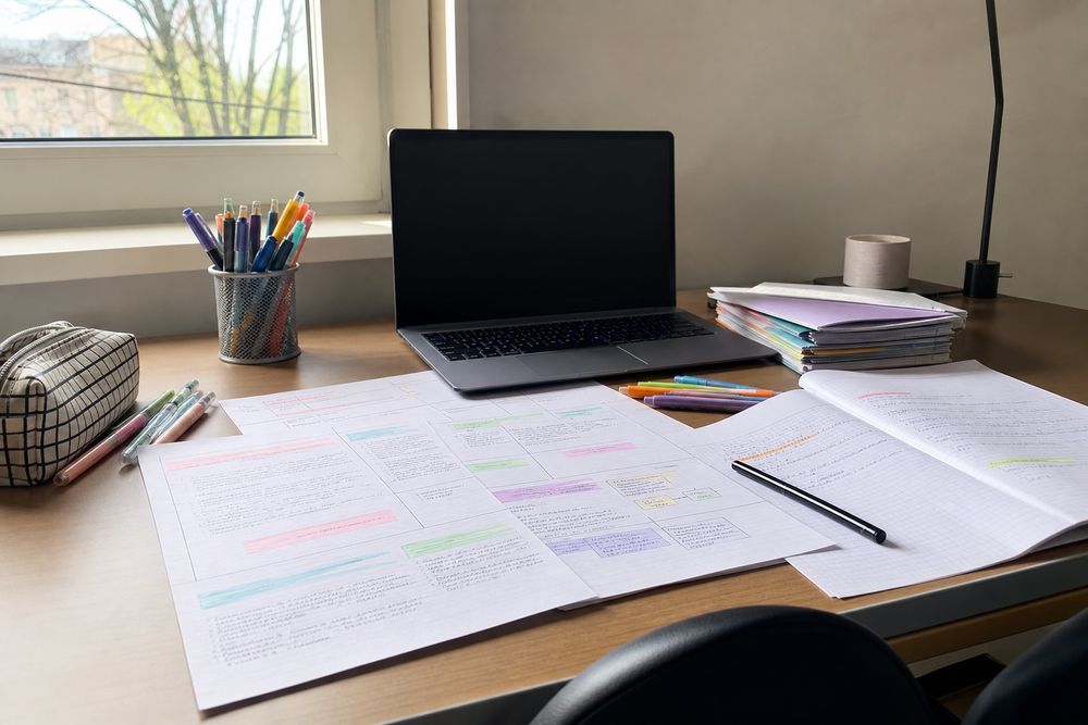 Un modèle de fiche de révision aide à mieux retenir le cours