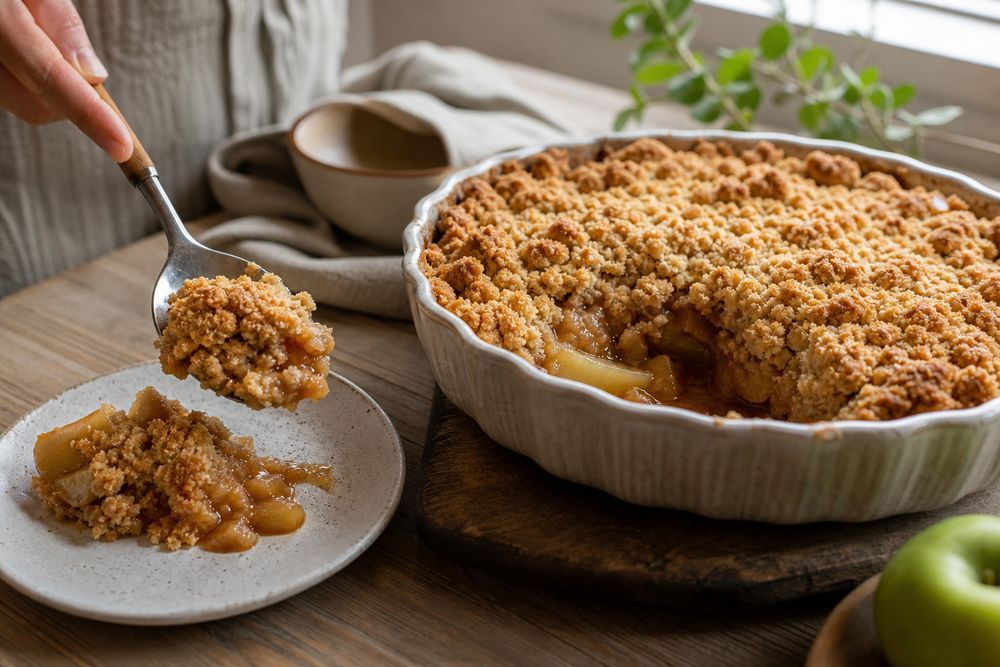 La pâte à Crumble croustillante se joue dans le bon ratio
