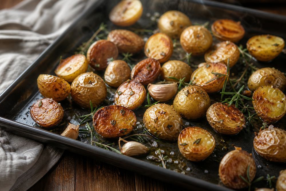 Les pommes de terre grenaille au four croustillent mieux ainsi