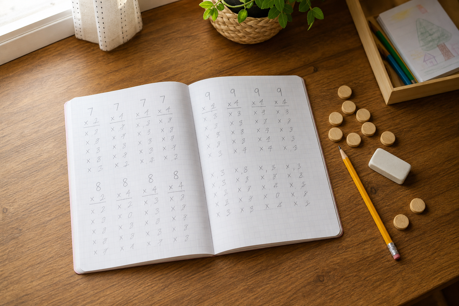 Les tables de multiplication de 7, 8 et 9 deviennent plus faciles